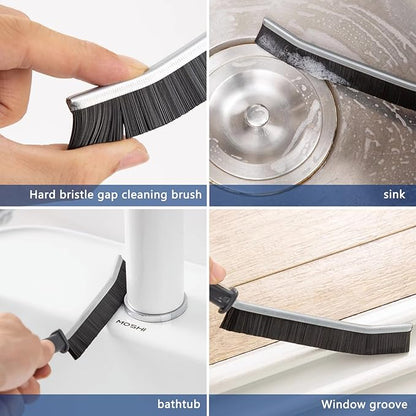 13Pcs Small Cleaning Brush Set, Hard Bristle Crevice Cleaning Brush, Long Handle Household Cleaning Tool Suitable for Cups, Bottles, Teapots, Corners, Sinks, Faucets, Toilets