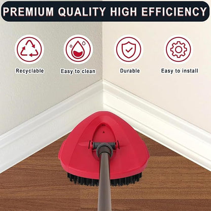 Scrub Brush, 2 Pcs Spin Mop Scrub Brush Head Compatible for O Cedar EasyWring 1-Tank System, Hard Bristle Cleaning Brush for Bathroom, Kitchen, Tub and Tile (2pack Brush)