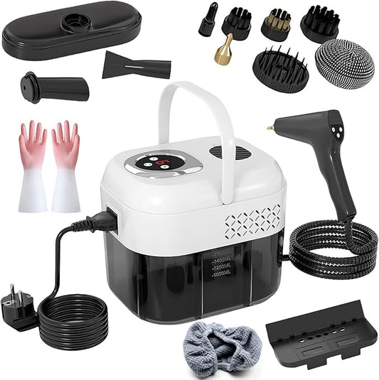 2500w Handheld High-Temperature Pressurized Steam Cleaner, 2026 Upgraded Portable High Pressure Steam Cleaner, 2500watt Handheld Steam Cleaner for Kitchen, Bathroom, Furniture, Car (Smart-c)