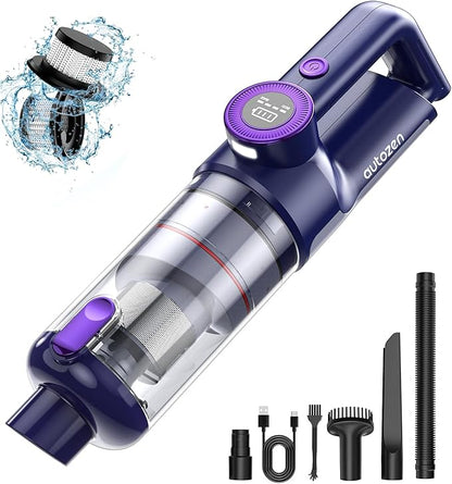 17000PA Cordless Handheld Vacuum Cleaner, 100W Brushless Motor, 2H Type-C Fast Charging, LED Screen & Light, Portable for Car, Home, Pet Hair