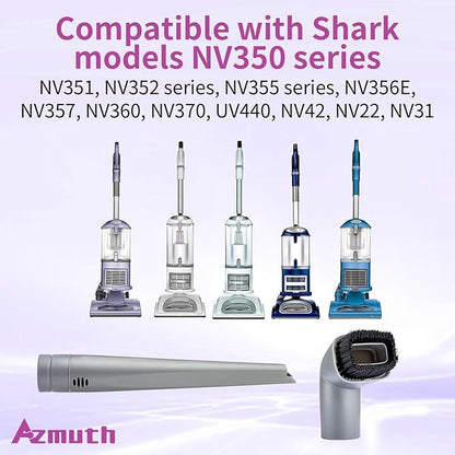2 Pack for Shark Crevice Tool and Vacuum Dust Brush for Shark Navigator Lift-Away Vacuum Cleaner NV350, NV352, NV355, NV356E, NV370, UV440, UV440CCO, Part Number 112FFJ, 122FFJ