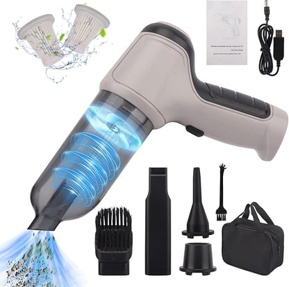 Handheld Vacuum Cleaner, 3-in-1 Cordless Car Vacuum Cleaner Rechargeable 120W/9000PA High Power, Portable Wet Dry Mini Vacuum for Car Home Pet Hair