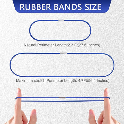 Trash Can Rubber Bands 3Pcs, Large Rubber Bands Heavy Duty, Fits 13-30 Gallon Trash and Garbage Cans, High Elastic Trash Bag Holder Bands for Kitchen Office Garage, Secure Garbage Bags in Place