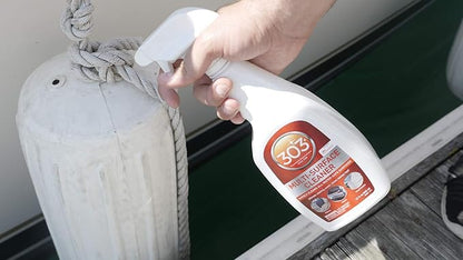 303 Products Marine Multi-Surface Cleaner, Boat Cleaner Spray for Vinyl, Canvas & Upholstery – Removes Dirt & Grime, Sunbrella Recommended, 32 oz (6-Pack)