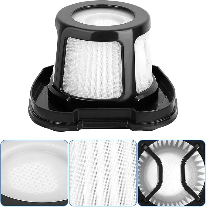 4-Pack Handheld Vacuums Replacement Filter for Bissell Pet Hair Eraser Lithium Ion Cordless Hand Vacuum 2284W 2389 2390 2390A, Black