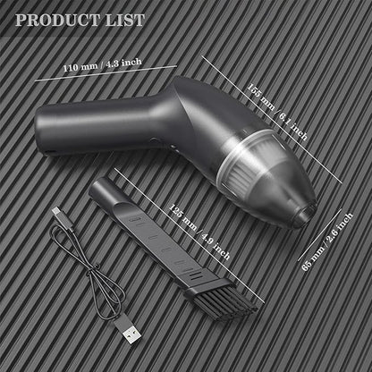 Keyboard Cleaner|Mini Vacuum for Desk, Handheld Cordless Computer Vacuum Rechargeable (with LED Light) for Cleaning Hairs, Crumbs for Desktop, Piano, Car Interior & Sewing Machine Clean [A043]