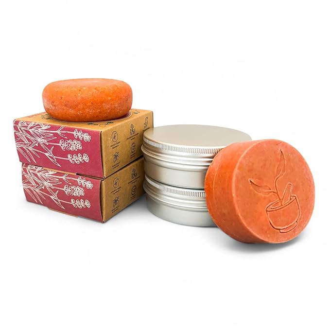 Lucky Locks | Pick Your Scent | Natural Shampoo & Conditioner Bar Set | Zero Waste Hair Care | Sulfate Free (Spring Blossom With Travel Tins)