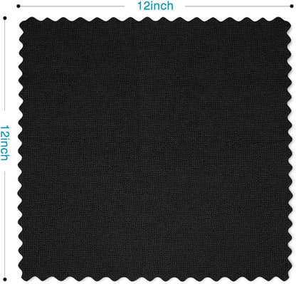 Orighty Microfiber Cleaning Cloth, 600 Pack Highly Absorbent Cleaning Rags, Household Cleaning Supplies, Reusable Microfiber Towels Lint Free Cloths for House, Kitchen, Car Care, 12x11 inch, Black