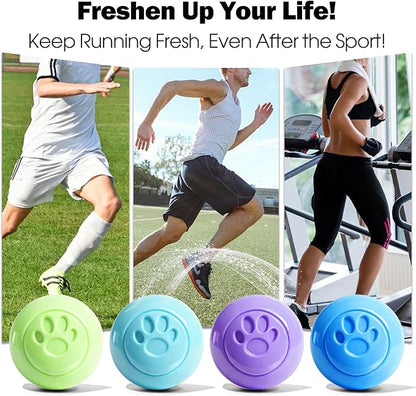SCENTORINI Shoe Deodorizer Balls, 12 Pack Sneaker Deodorizer Balls, Odor Eliminator for Smell Shoes, Long Lasting Shoe Freshener for Gym Bags, Drawers and Small Spaces