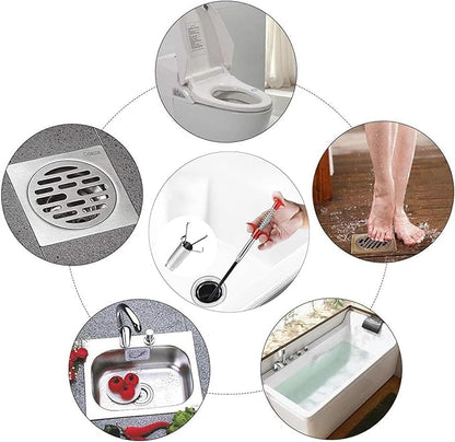 Drain Snake Hair Drain Clog Remover 33 Inch Flexible Grabber Claw Pick Up Reacher Tool - Gutter Cleaning Tools for Home Sink, Bathroom Tub,Drain, Toilet, Tight Spaces