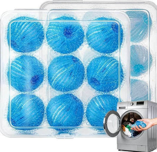 18PCS Pet Hair Remover for Laundry, Laundry Balls for Dog & Cat Reusable, Suitable for Washing Machines, Dryers, Easy Home Solution for Removing Pet Hair Catcher for Clothes, Bedding