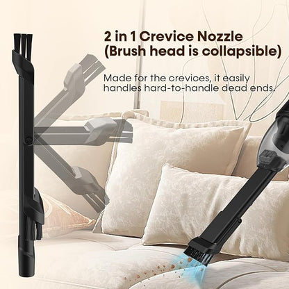Wkzay Cordless Handheld Vacuum Cleaner - 16000 Pa Suction and Brushless Motor for Rechargeable Lightweight and Portable Cleaning in Home