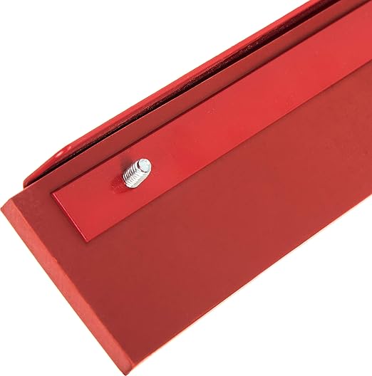 SPARTA Flo-Pac Gum Floor Squeegee Rubber Squeegee with Heavy Duty Steel Frame for Floor, Bathroom, Kitchen, Concrete, Tile, Garage, Commercial Use, 18 Inches, Red, (Pack of 6)
