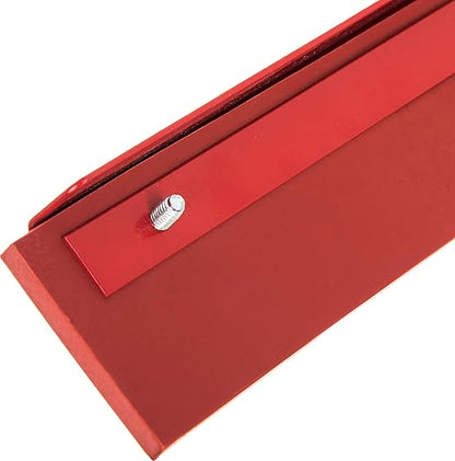 SPARTA Flo-Pac Gum Floor Squeegee Rubber Squeegee with Heavy Duty Steel Frame for Floor, Bathroom, Kitchen, Concrete, Tile, Garage, Commercial Use, 18 Inches, Red, (Pack of 6)
