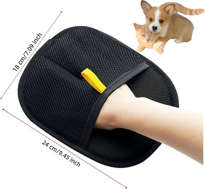 2pcs Pet Hair Removal Glove, Reusable Electrostatic Pet Hair Removal Gloves,Reusable for Dogs & Cats, Furniture，