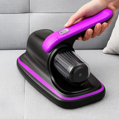 Rechargeable Handheld Bed Vacuum Cleaner, Super Suction and Low Noise, UV, Washable Filter for Deep Cleaning, Cordless Mattress Vacuum Cleaner, Effectively Cleans Beds, Sofas, Pet Hair and Carpets