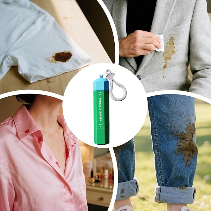 Stain Remover Pen, Double Head Instant Treater Sticks, Stain Removers Pen for Clothes, Multipurpose Wash Free Stains Removers Pens, Spot Cleaner, 15ml Portable Pens Stains Remover for Shirt Laundry