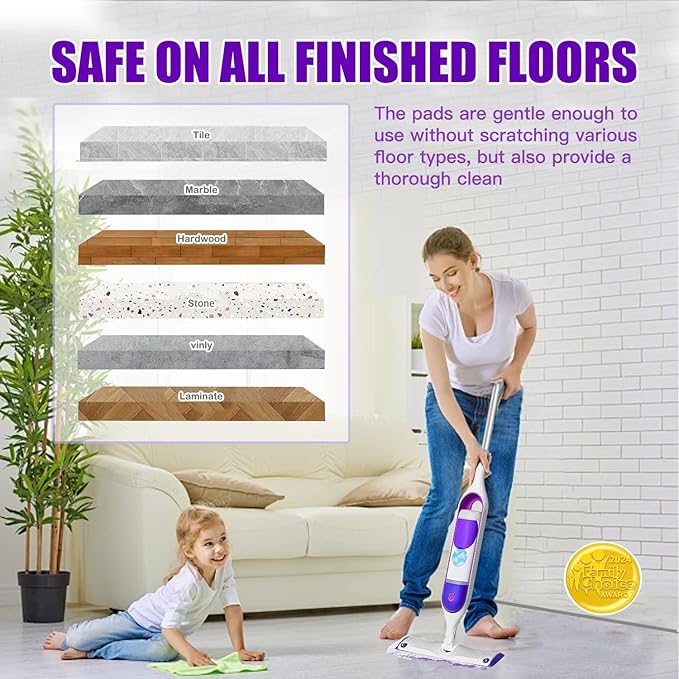 50 Pack Disposable Power Mop Pad Refills for Swiffer Power Mop, Compatible with Swiffer Power Mop Refills, Thickened Multi-Surface Replacements for Swiffer Wet Pads Refill on All Finished Floors