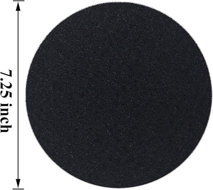 Becozofu 7.25 inch Kitchen Compost Bin Charcoal Filter Replacements, Compost Pail Replacement Carbon Filters, Round, Activated Charcoal, Set of 8