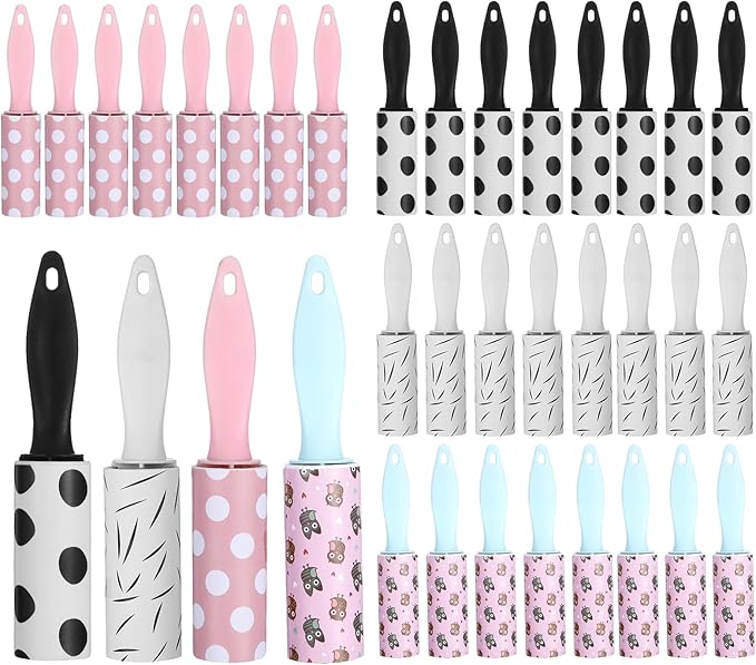 36 Pcs Lint Roller for Pet Hair Extra Sticky and Clothes,Mini Travel Lint Rollers Disposable Sheets Remove Dog/Cat Hair for Home Car Travel Use