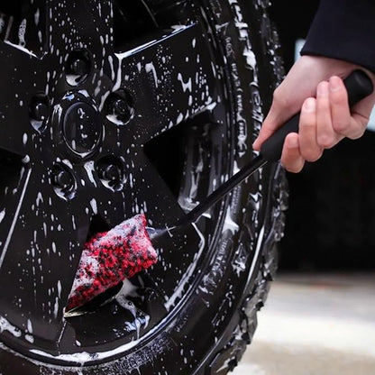 Wheel Cleaning Brushes for Car Detailing – Tire Cleaning Brush – Car Wheel Brush & Rim Cleaner Brush – Heavy Duty Tire Brush for Cleaning Tires & Wheels