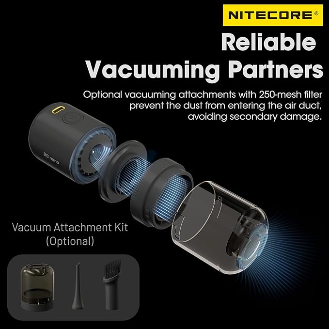 NITECORE BB Nano Portable Versatile Electronic Photography Air Blower with NITECORE Tag
