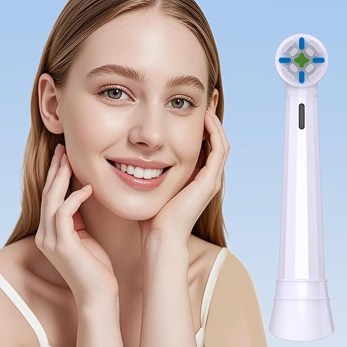 8 Pack IO Brush Head Compatible with Oral B IO 2/3/4/5/6/7/8/9/10/Deep Clean Electric Toothbrush, Replacement Heads Compatible with Oral B IO for Effective Cleaning (White)