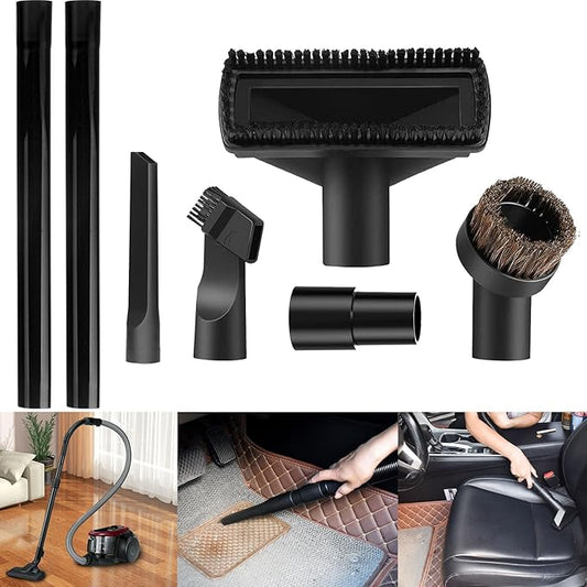 2 Set 38634078 C1409910 Upright Extension Wand Compatible with H-oover U6473-900, Wind-tunnel XL Vacuums - Universal Hose Brush Attachments Adapter Kit