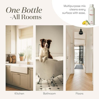 Young Living Thieves Household Cleaner Natural Cleaning Solution, Non-Toxic, A Safely Clean and Healthy Home, Effective for Household Surface - 14.4 fl.oz. - 2 bottles