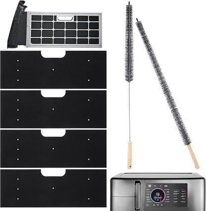 6 Pcs GE Washer Dryer Combo Cleaner Kit,WH01X35719 Lint Filter Replacement with Dryer Vent Brush,2025 New Lint Filter for Ge Washer Dryer Filter Washable Filter Compatible with Model: PFQ97HSPVDS