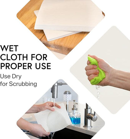 Swedish Wholesale Dishcloths Reusable 8" x 7" Sponge Cloths, Bulk 10 Pack of High Absorbent Cellulose Dish & Kitchen Cleaning Hand Towels, Wring to Dry & Machine Wash, Odor Resistant, Red