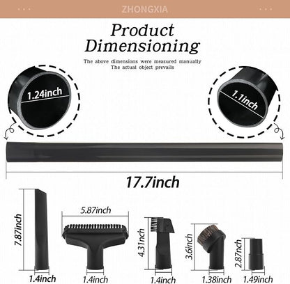 2 Set 38634078 C1409910 Upright Extension Wand Compatible with H-oover U6473-900, Wind-tunnel XL Vacuums - Universal Hose Brush Attachments Adapter Kit