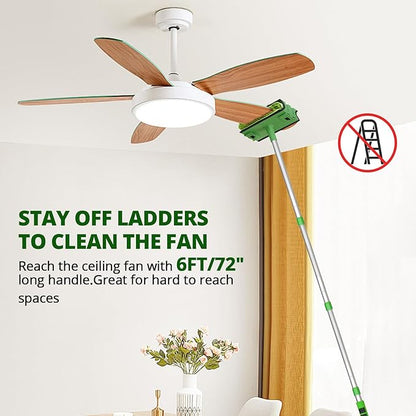 Ceiling Fan Cleaner 1 Set Reusable Microfiber Duster Replacement Pads- 2 Pads