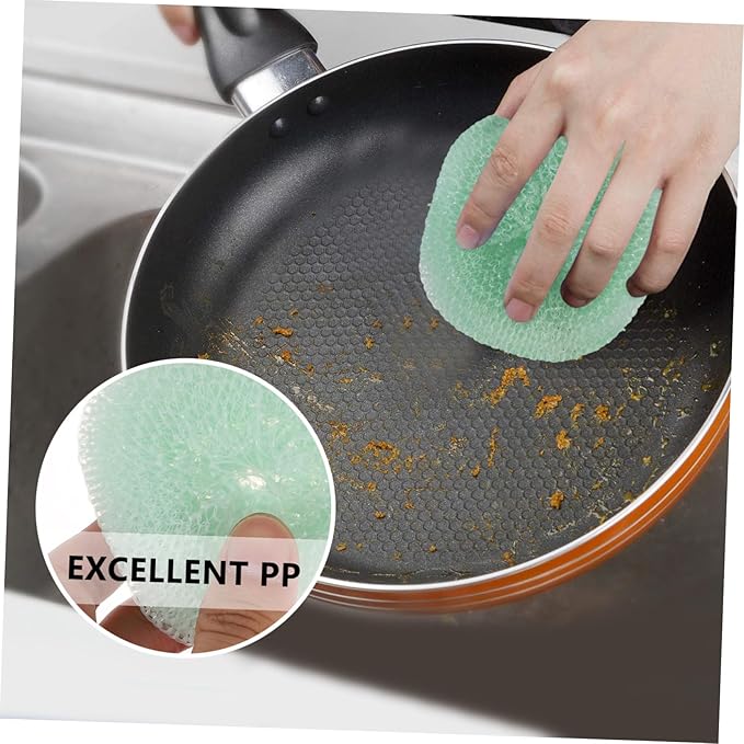 24pcs Multi-Functional Scouring Cleaning Balls for Kitchen Cleanup Cookware Scrubber for Pots and Dishes for Household Use Random Colors