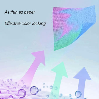 Color Catchers for Laundry, 100Pcs Color Catcher Sheets Dye Guard Grabber Sheets Mfast Absorbtion Anti Staines Laundry Tabletssheets for Home