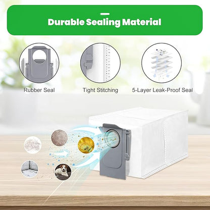30 Pack Accessories Set for Roborock S8 Max/MaxV Ultra Robot Vacuum, 1 Pair Main Brushes, 2 Self-Cleaning Brush, 6 Side Brushes, 4 Filters, 4 Round Mop Pads, 4 Long Mop Pads, 6 Dust Bags, 2 Tools