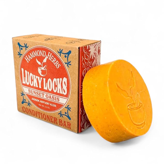 Lucky Locks | Sunset Oasis | Natural Conditioner Bar | Zero Waste Hair Care | Sulfate Free