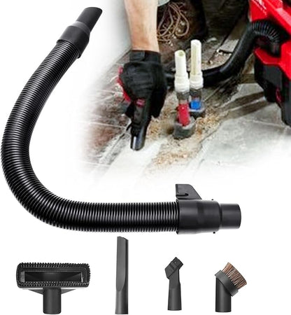 14-37-0105 18V Wet/dry Vac Hose Assembly with Universal Attachments Adapter Kit for 18v/28v Vacuum 0880-20 0970-20 (Internal Storage), Use to Pick Up Dust and Debris