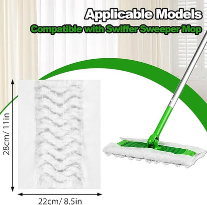 46 Count Heavy Duty Dry Sweeping Cloths for Swiffer Sweep & Sweeper Mop, Unscented, Cleaning Floors and Allergens, Strong Adsorption