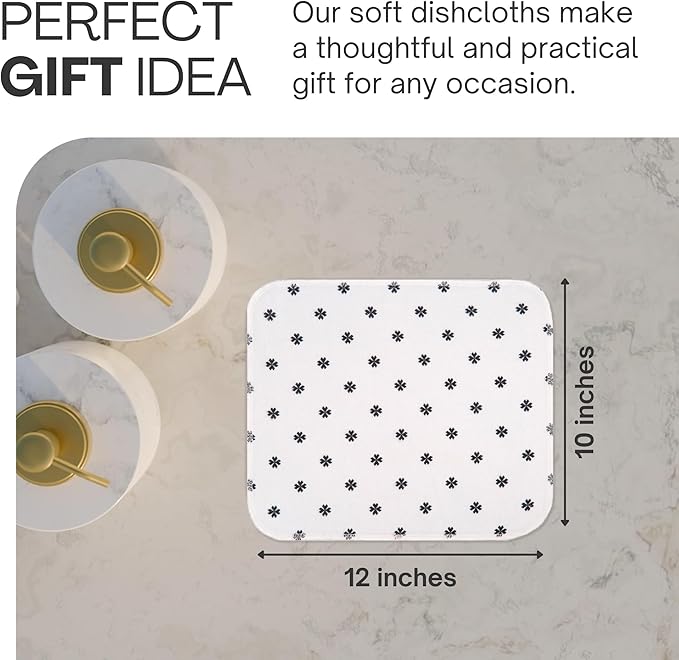 Reusable Paper Towels (12"x10”) - Soft Absorbent 100% Washable Paper Towels - Reusable Paper Towels Washable w/Cardboard Roll - Reusable Napkins (Minimalist, 12x10inch)