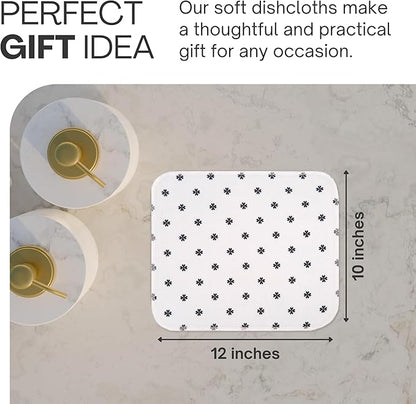 Reusable Paper Towels (12"x10”) - Soft Absorbent 100% Washable Paper Towels - Reusable Paper Towels Washable w/Cardboard Roll - Reusable Napkins (Minimalist, 12x10inch)