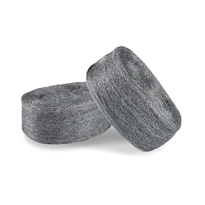 Sukh Steel Wool 0000 10oz(20ft) - 0000 Steel Wool for Glass Fine Steel Pads for Chrome or Wood Polishing Weep Hole Covers for Brick Walls Fill Fabric Metal Fabric Pad Mice Control