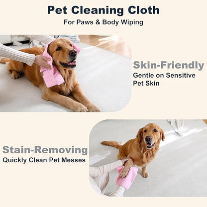 80 Pack Microfiber Cleaning Cloth Roll Reusable Paper Towels 12"x12" Tear Away Cloth,Absorbent Dish Rags for House Kitchen,Wash Cloths,Lint Free Rags for Window Cars Cleaning Supplies