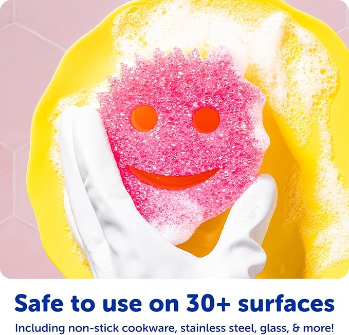 Scrub Mommy Kitchen Sponges - Dual-Sided Dish Sponges for Scrubbing - Non-Scratch Cleaning Sponges for Washing Dishes, Bathroom & Multi-Surface Cleaning - Online Exclusive (3 Count)