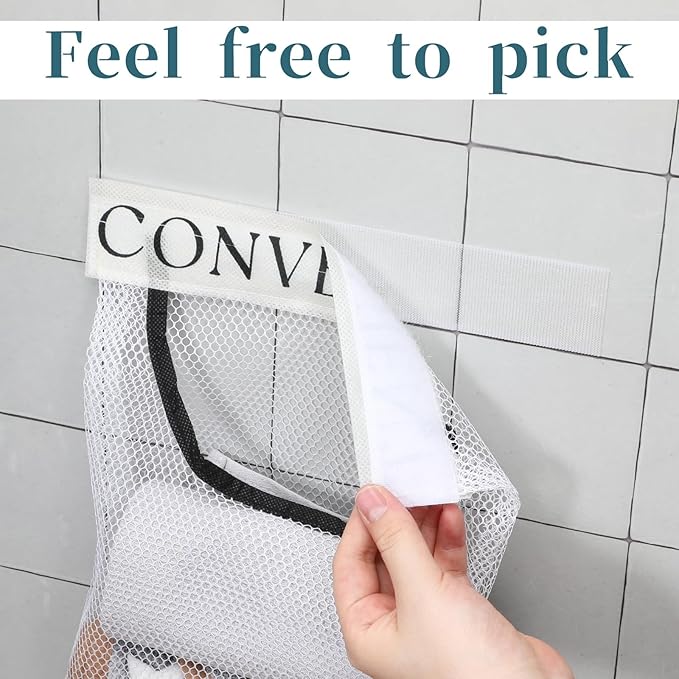 4Pcs Foldable Plastic Bag Holder, Mesh Trash Bag Holder, Wall Mount Sticky Garbage Bags Organizer, for Home Kitchen Grocery Plastic Shopping Garbage Bags Reusable