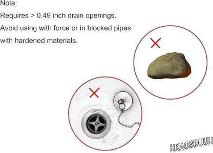 Drain Snake 79 inch Drain Clog Remover - Gutter Cleaning Tools Cleaner for Toilet Sewer Shower Kitchen Bathroom Tub Clogged Opener Cleaning Tool, Flexible Reach Grabber