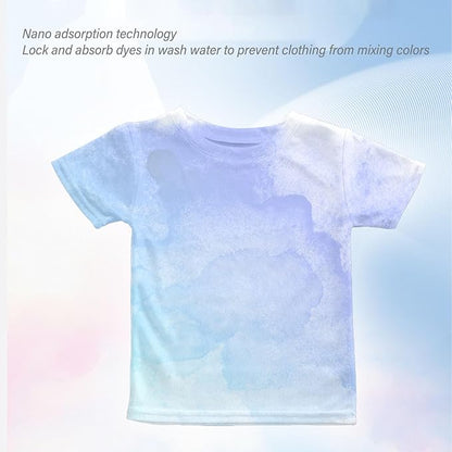 100PCS Color Absorber Laundry Sheets, Disposable Anti Dyeing Laundry Dye Absorbing Sheets Color Grabber Bleed Remover for Home School or Apartment