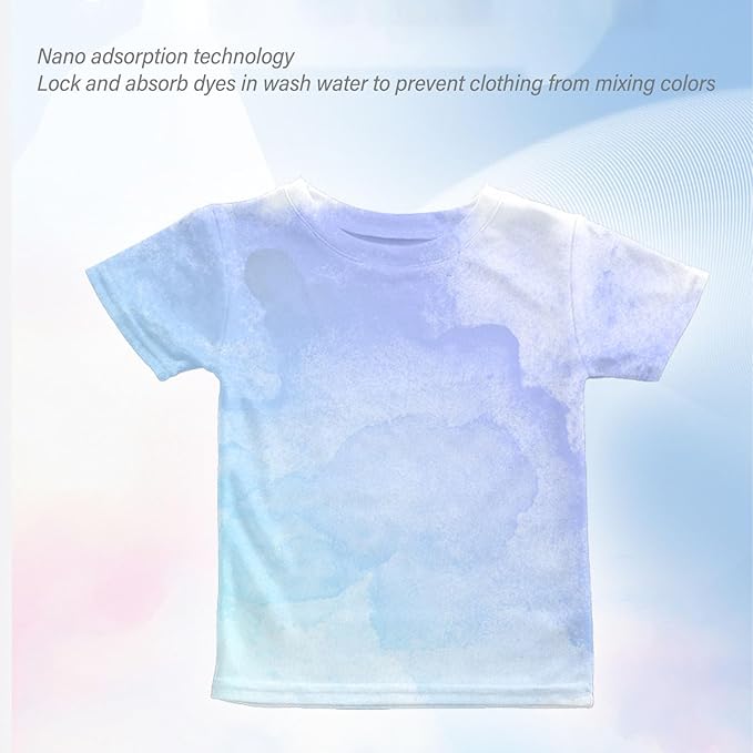 100PCS Laundry Color Catcher, Fast Absorbtion Anti Stain Laundry Tablets Color Trapping Catchers Laundry Sheets for Home or School, Maintain Original Color of Clothing