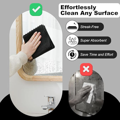 Jessy Home 2 Roll Reusable Paper Towels,100 Sheets Tear Away Microfiber Cleaning Cloth, Lint Free Cleaning Rags for Kitchen, Dishcloth,Household Cleaning Supplies