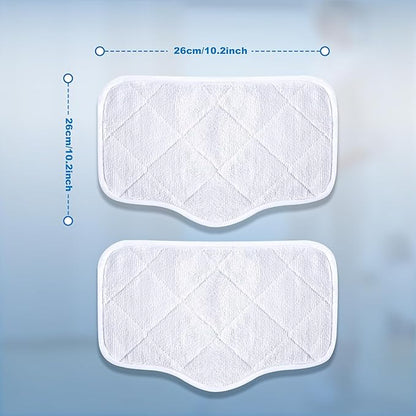 Steam Mop Pads for GHORA Steam Mop Cleaner, 2 Packs